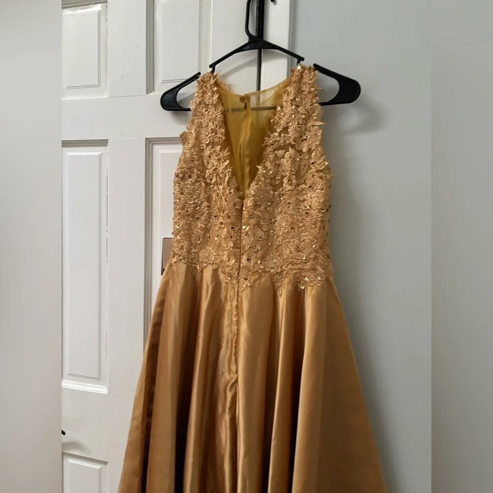 Gold Sleeveless Dress